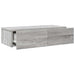 Raft perete cu sertare Gri Sonoma 60x26,5x15cm Lemn prelucrat - WALTI WALTI