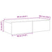 Raft perete cu sertare Gri Sonoma 60x26,5x15cm Lemn prelucrat - WALTI WALTI