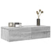 Raft perete cu sertare Gri Sonoma 60x26,5x15cm Lemn prelucrat - WALTI WALTI