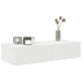 Raft de perete cu sertare, alb, 80x33x17 cm, lemn prelucrat - WALTI WALTI