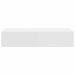 Raft de perete cu sertare, alb, 80x33x17 cm, lemn prelucrat - WALTI WALTI
