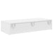 Raft de perete cu sertare, alb, 80x33x17 cm, lemn prelucrat - WALTI WALTI