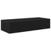 Raft de perete cu sertare negru 80x33x17 cm lemn prelucrat - WALTI WALTI