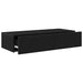 Raft de perete cu sertare negru 80x33x17 cm lemn prelucrat - WALTI WALTI