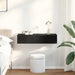 Raft de perete cu sertare negru 80x33x17 cm lemn prelucrat - WALTI WALTI