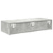 Raft de perete cu sertare Gri beton 80x33x17 cm Lemn prelucrat - WALTI WALTI