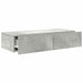 Raft de perete cu sertare Gri beton 80x33x17 cm Lemn prelucrat - WALTI WALTI