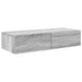 Raft de perete cu sertare Gri Sonoma 80x31x17 cm Lemn prelucrat - WALTI WALTI