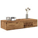Raft de perete cu sertare Lemn vechi 80x33x17 cm Lemn prelucrat - WALTI WALTI