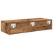 Raft de perete cu sertare Lemn vechi 80x33x17 cm Lemn prelucrat - WALTI WALTI