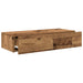 Raft de perete cu sertare Lemn vechi 80x33x17 cm Lemn prelucrat - WALTI WALTI