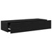 Raft de perete cu sertare negru 100x36x19 cm lemn prelucrat - WALTI WALTI