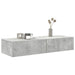 Raft de perete cu sertare Gri beton 100x36x19 cm Lemn prelucrat - WALTI WALTI