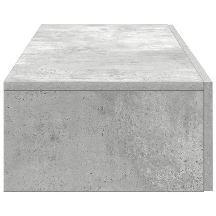 Raft de perete cu sertare Gri beton 100x36x19 cm Lemn prelucrat - WALTI WALTI