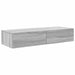 Raft de perete cu sertare Gri Sonoma 100x36x19cm Lemn prelucrat - WALTI WALTI