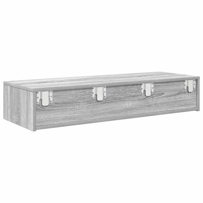 Raft de perete cu sertare Gri Sonoma 100x36x19cm Lemn prelucrat - WALTI WALTI
