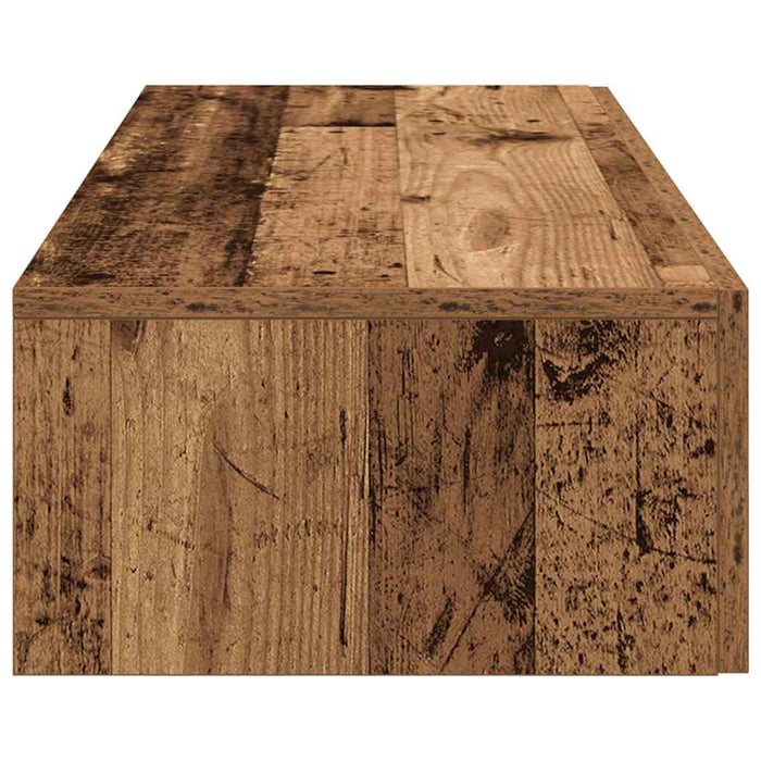 Raft de perete cu sertare Lemn vechi 100x36x19cm Lemn prelucrat - WALTI WALTI
