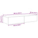 Raft de perete cu sertare Lemn vechi 100x36x19cm Lemn prelucrat - WALTI WALTI