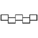 Raft cubic de perete cu 5 compartimente negru lemn prelucrat - WALTI WALTI