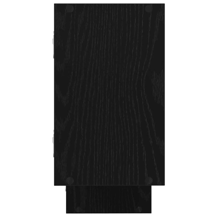 Raft cubic de perete cu 5 compartimente negru lemn prelucrat - WALTI WALTI