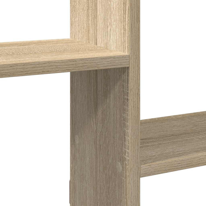 Raft cubic perete 5 compartimente stejar sonoma lemn prelucrat - WALTI WALTI