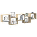Raft cubic perete 5 compartimente stejar sonoma lemn prelucrat - WALTI WALTI