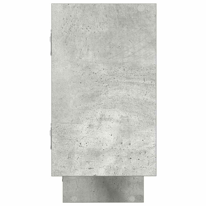Raft cubic perete cu 5 compartimente gri beton lemn prelucrat - WALTI WALTI