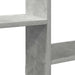 Raft cubic perete cu 5 compartimente gri beton lemn prelucrat - WALTI WALTI