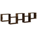 Raft cubic perete 5 compartimente stejar fumuriu lemn prelucrat - WALTI WALTI
