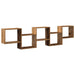 Raft cubic perete cu 5 compartimente lemn vechi lemn prelucrat - WALTI WALTI