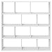 Raft cubic de perete cu 12 compartimente alb lemn prelucrat - WALTI WALTI