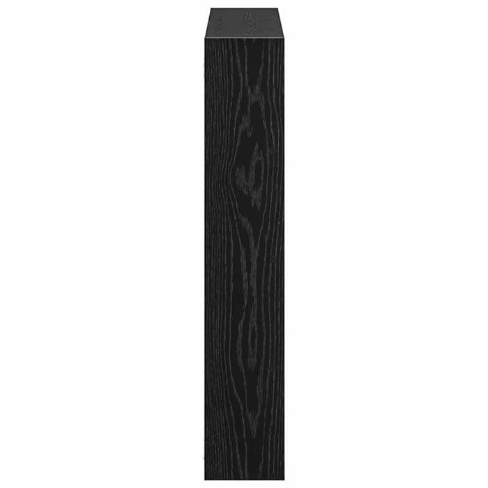 Raft cubic de perete cu 12 compartimente negru lemn prelucrat - WALTI WALTI