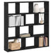 Raft cubic de perete cu 12 compartimente negru lemn prelucrat - WALTI WALTI