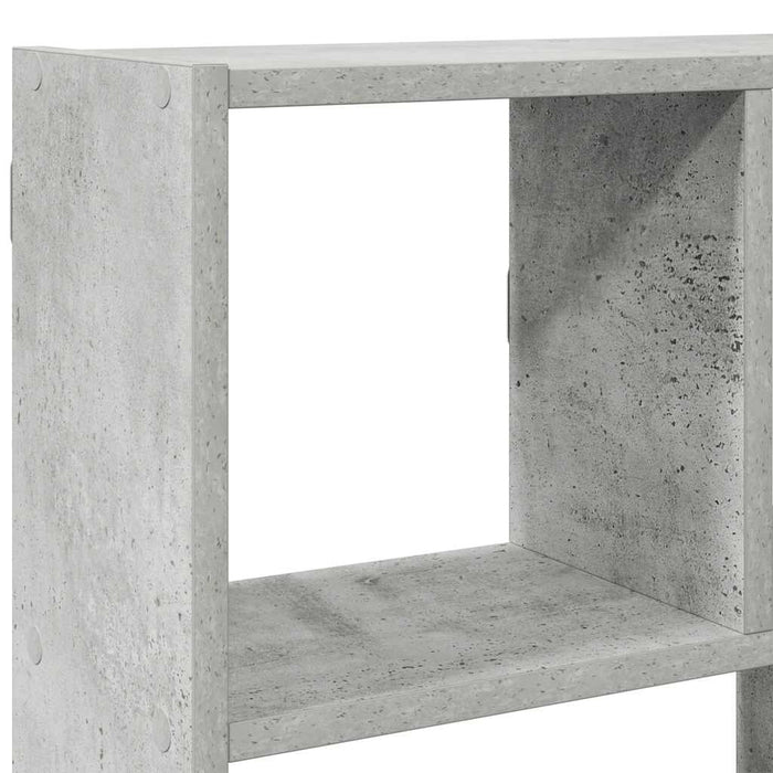 Raft cubic perete cu 12 compartimente gri beton lemn prelucrat - WALTI WALTI