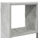 Raft cubic perete cu 12 compartimente gri beton lemn prelucrat - WALTI WALTI