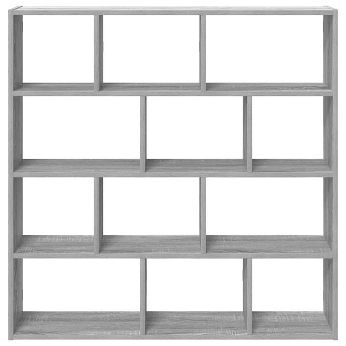 Raft cubic perete cu 12 compartimente sonoma gri lemn prelucrat - WALTI WALTI