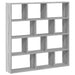 Raft cubic perete cu 12 compartimente sonoma gri lemn prelucrat - WALTI WALTI