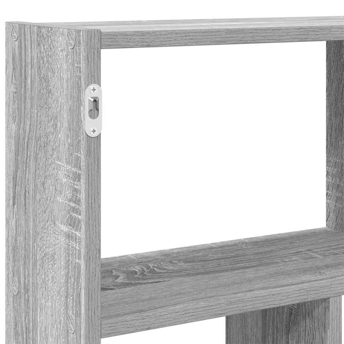 Raft cubic perete cu 12 compartimente sonoma gri lemn prelucrat - WALTI WALTI