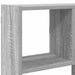 Raft cubic perete cu 12 compartimente sonoma gri lemn prelucrat - WALTI WALTI