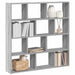 Raft cubic perete cu 12 compartimente sonoma gri lemn prelucrat - WALTI WALTI