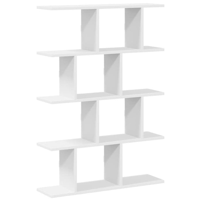 Raft cubic de perete cu 12 compartimente alb lemn prelucrat - WALTI WALTI