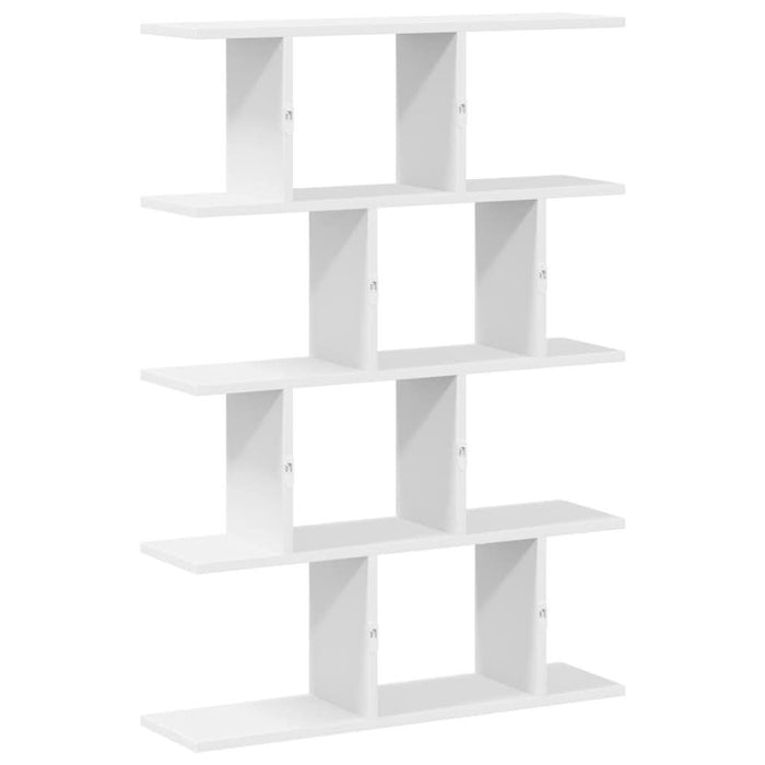 Raft cubic de perete cu 12 compartimente alb lemn prelucrat - WALTI WALTI