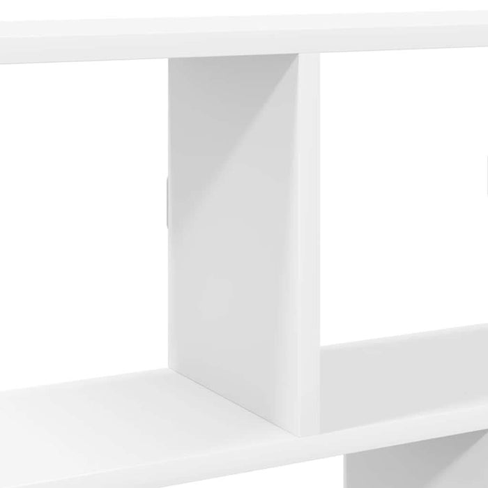 Raft cubic de perete cu 12 compartimente alb lemn prelucrat - WALTI WALTI