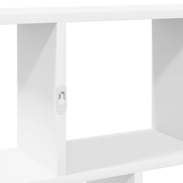 Raft cubic de perete cu 12 compartimente alb lemn prelucrat - WALTI WALTI