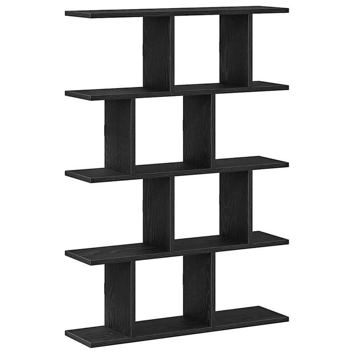 Raft cubic de perete cu 12 compartimente negru lemn prelucrat - WALTI WALTI