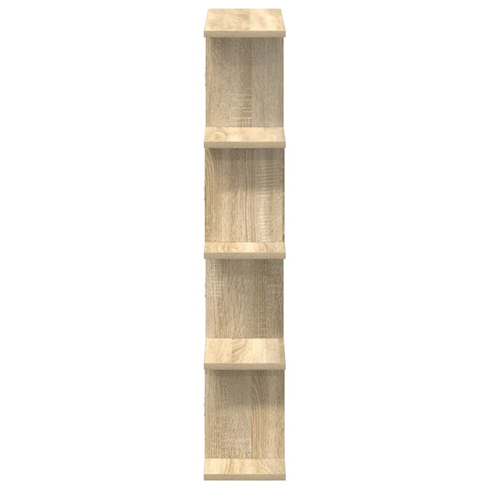 Raft cubic perete 12 compartimente stejar sonoma lemn prelucrat - WALTI WALTI