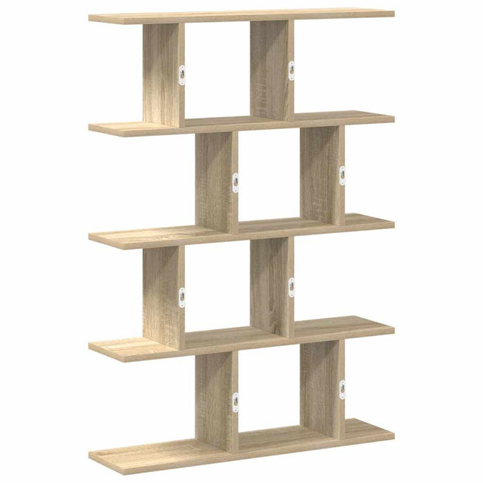 Raft cubic perete 12 compartimente stejar sonoma lemn prelucrat - WALTI WALTI