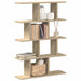 Raft cubic perete 12 compartimente stejar sonoma lemn prelucrat - WALTI WALTI