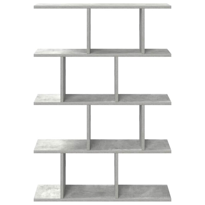 Raft cubic perete cu 12 compartimente gri beton lemn prelucrat - WALTI WALTI