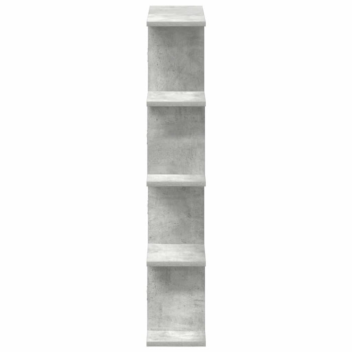 Raft cubic perete cu 12 compartimente gri beton lemn prelucrat - WALTI WALTI